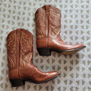 Leather Justin Boots Cowboy Western Style I967